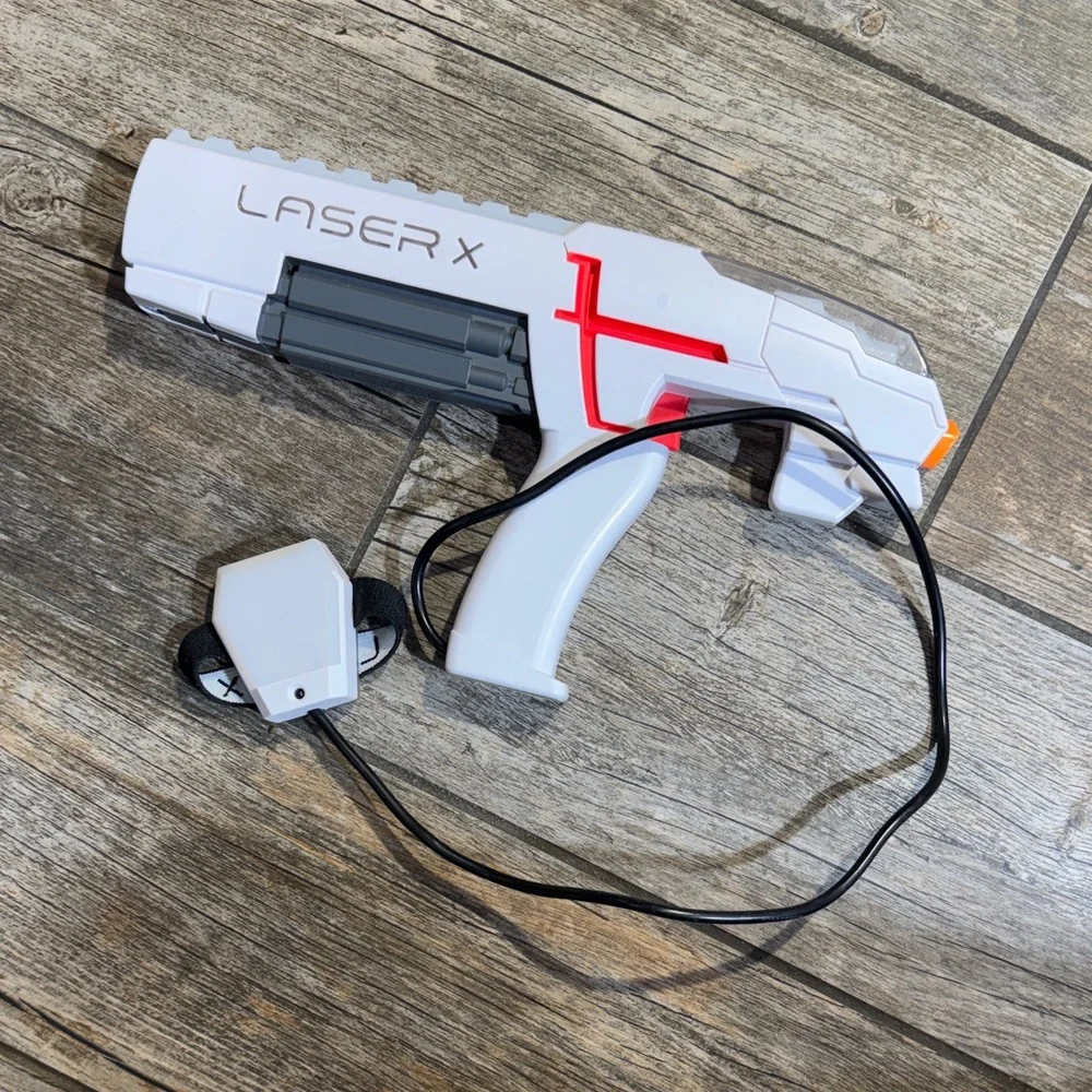 White and Red Laser Blaster